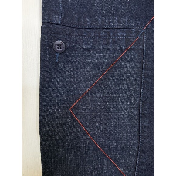 Vtg Marithe Francois Girbaud Dark-Wash Denim Pencil Flare Jean Skirt Size 31 NWT - Picture 4 of 12